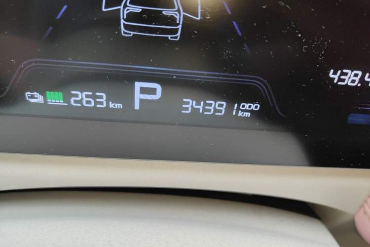 Used Geometry E Firefly 2023 401 km Super-Liked Special Edition 5 Seats Odometer Close Up