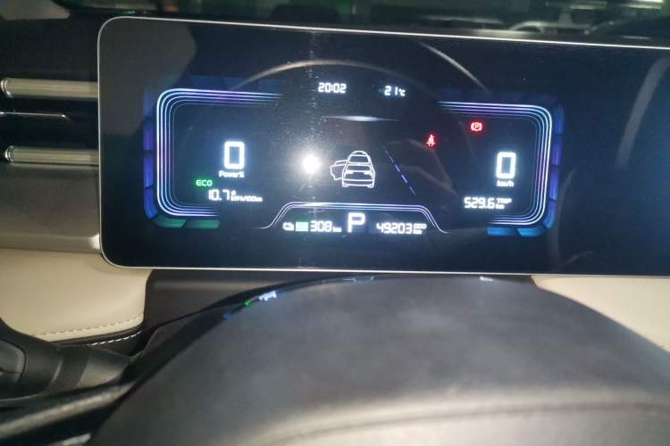 Used Geometry E Firefly 2023 320KM Cute & Handsome Tiger 5 Seats Odometer Close Up