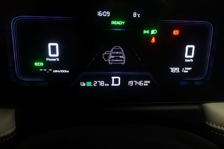 Used Geometry E Firefly 2023 401KM Linglong Tiger 5-Seater Odometer Close Up