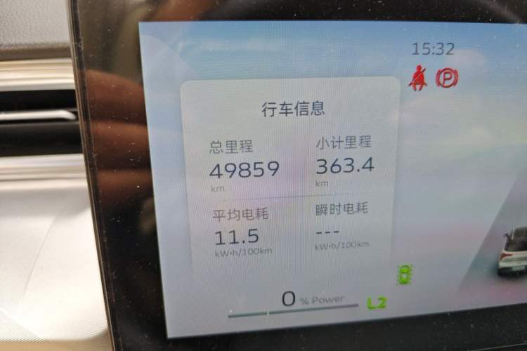 Used Geometry E Firefly 2023 401KM Linglong Tiger 5-Seater Odometer Close Up