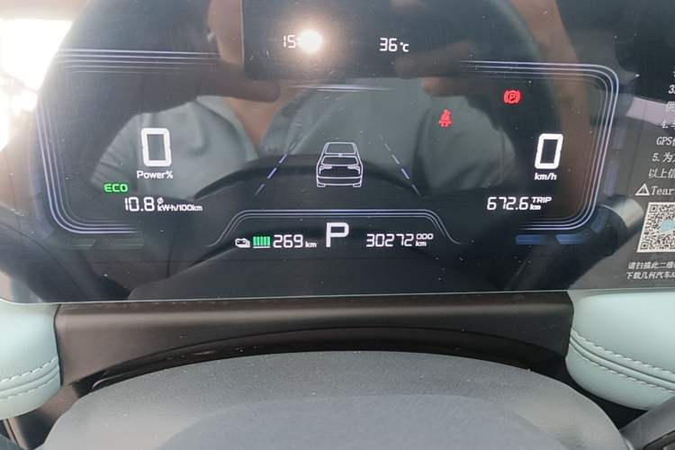 Used Geometry E Firefly 2024 301km Starlight Instrument Cluster