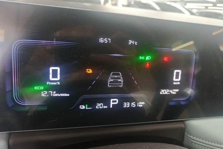 Used Geometry E Firefly 2024 301km Starlight Instrument Cluster