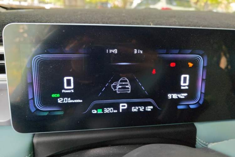 Used Geometry E Firefly 2024 401 km Fluorescent Instrument Cluster