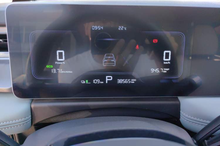 Used Geometry E Firefly 2024 301km Starlight Odometer Close Up