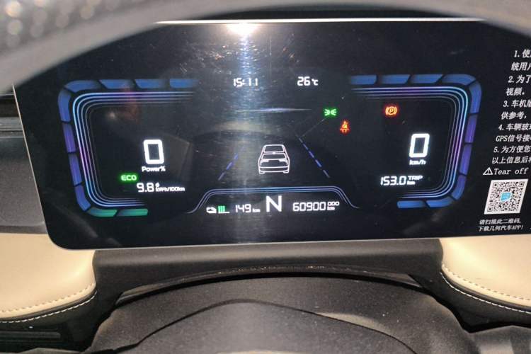 Used Geometry E Firefly 2024 301km Flowing Light Instrument Cluster