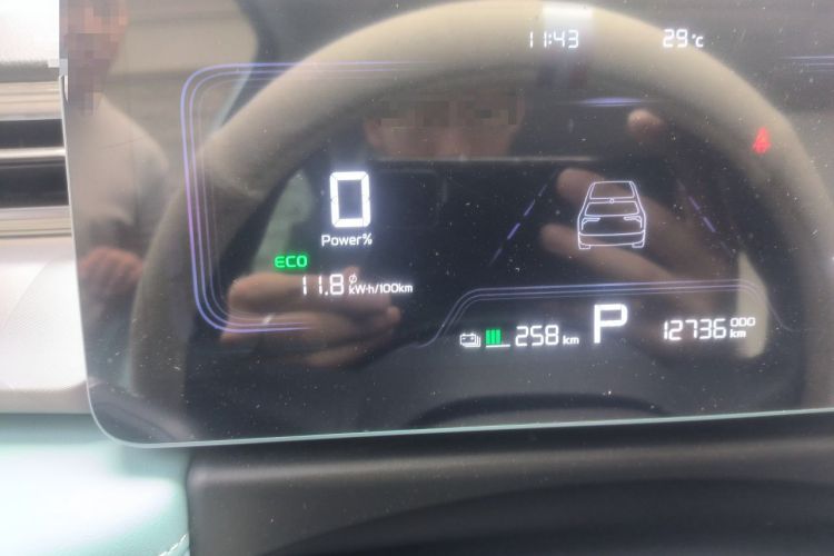 Used Geometry E Firefly 2024 401km Starlight Odometer Close Up