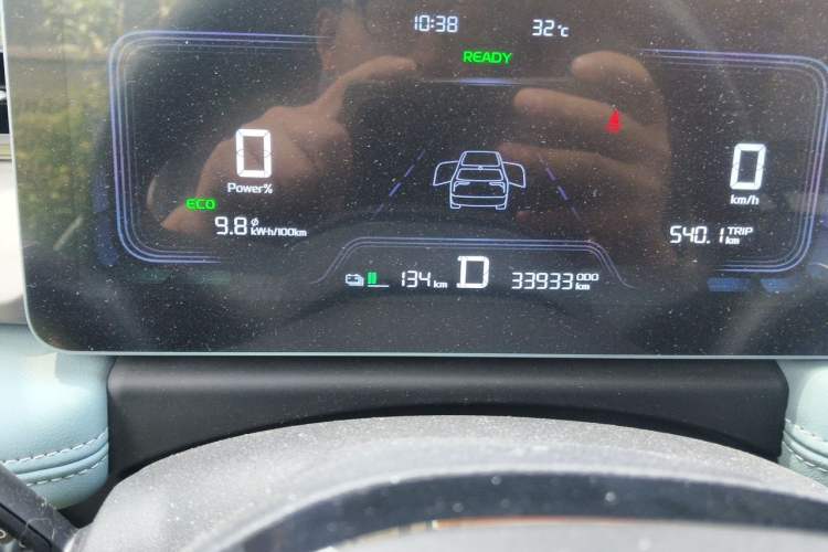 Used Geometry E Firefly 2024 301km Starlight Odometer Close Up