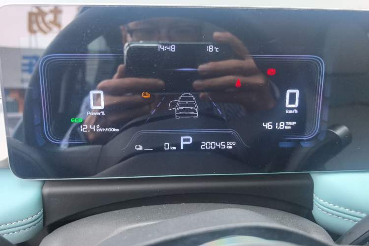 Used Geometry E Firefly 2024 301km Starlight Odometer Close Up