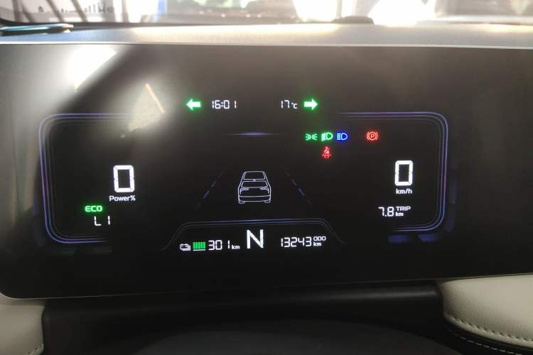 Used Geometry E Firefly 2024 301km Flowing Light Instrument Cluster