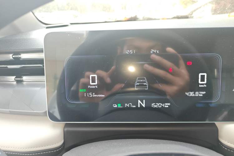 Used Geometry E Firefly 2024 301km Flowing Light Instrument Cluster