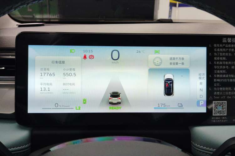 Used Geometry E Firefly 2024 401 km Fluorescent Instrument Cluster