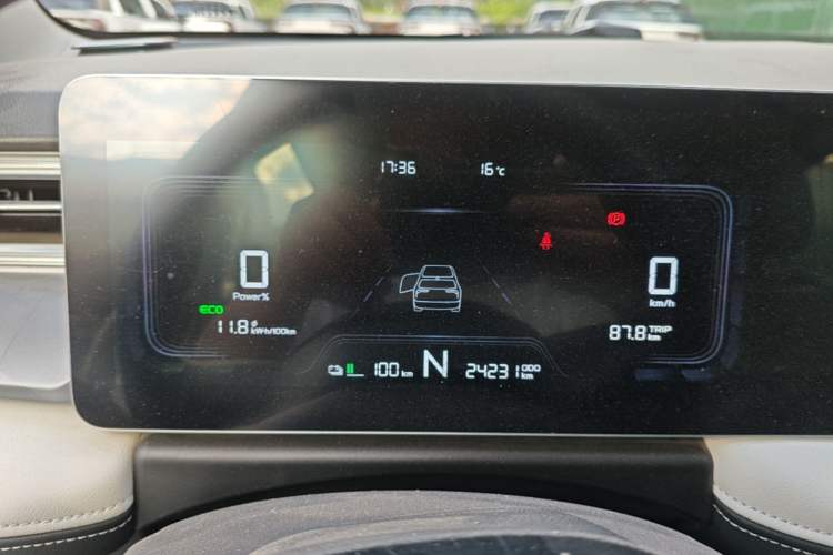 Used Geometry E Firefly 2024 301km Flowing Light Instrument Cluster