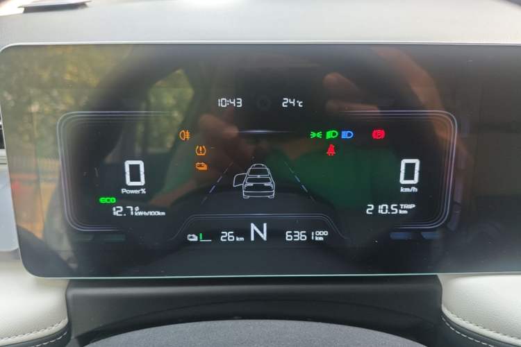 Used Geometry E Firefly 2024 301km Flowing Light Instrument Cluster