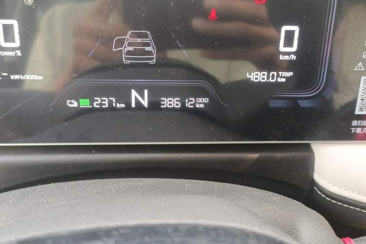 Used Geometry E Firefly 2024 301km Longteng Edition Odometer Close Up