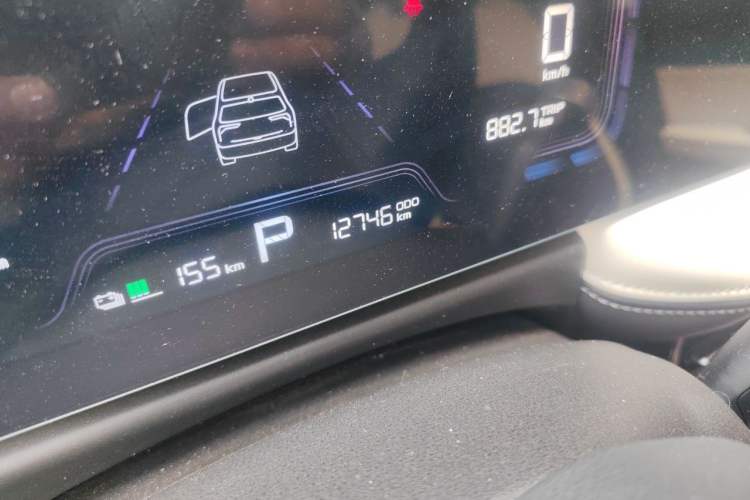 Used Geometry E Firefly 2024 301km Starlight Odometer Close Up