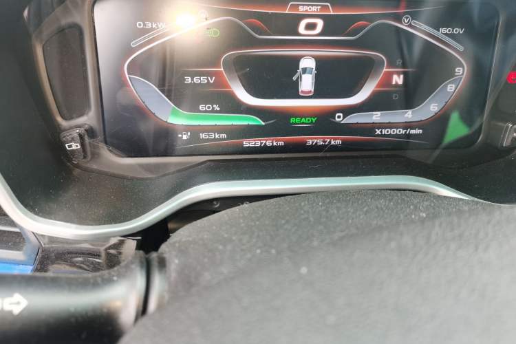 Used GLEAGLE EX3 2018 Smart Enjoyment Model Odometer Close Up