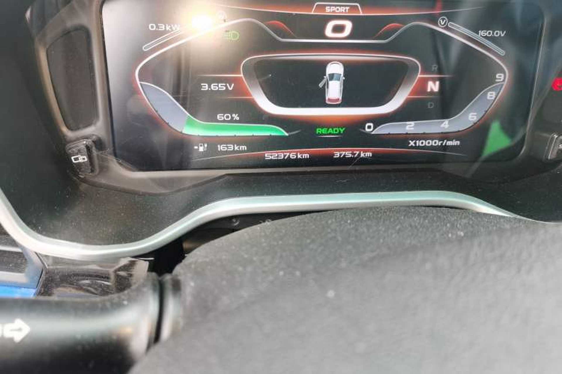 Used GLEAGLE EX3 2018 Smart Enjoyment Model Odometer Close Up