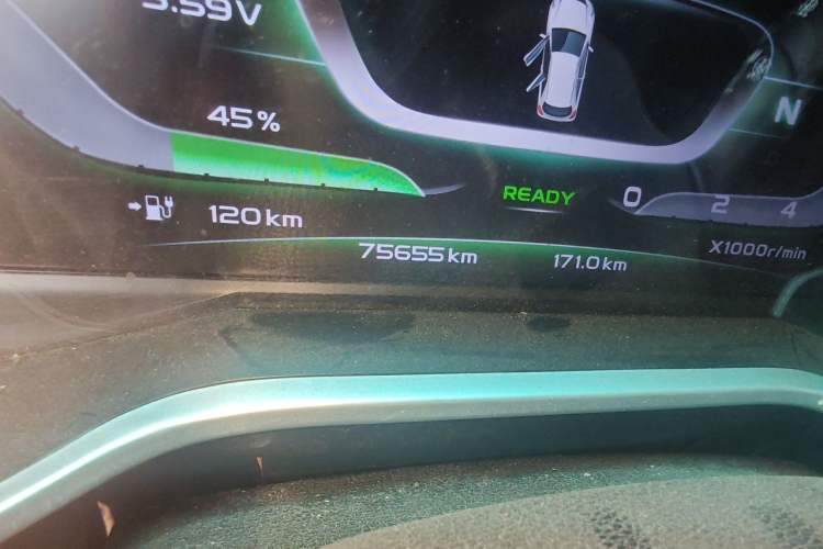 Used GLEAGLE EX3 2018 Luxury Edition Odometer Close Up
