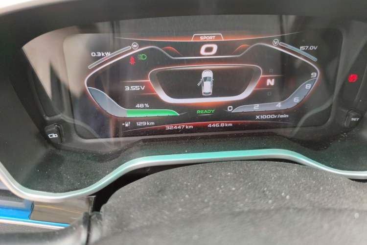 Used GLEAGLE EX3 2018 Luxury Edition Odometer Close Up