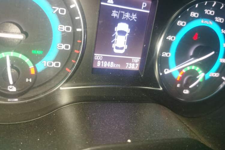 Used Great Wall C30 New Energy 2017 EV Enjoyment Model Odometer Close Up