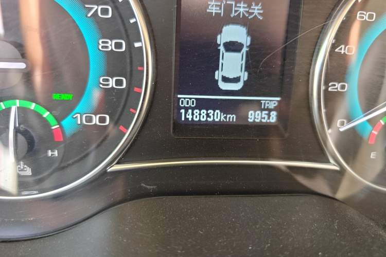 Used Great Wall C30 New Energy 2017 EV Enjoyment Model Odometer Close Up