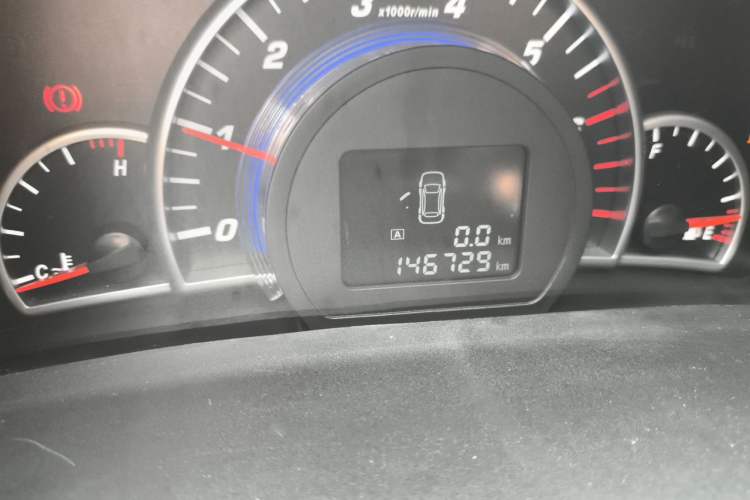 Used Great Wall C50 2012 1.5T Manual Fashion Edition Odometer Close Up