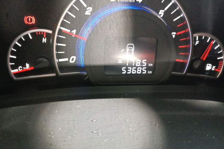 Used Great Wall C50 2012 1.5T Manual Fashion Edition Odometer Close Up