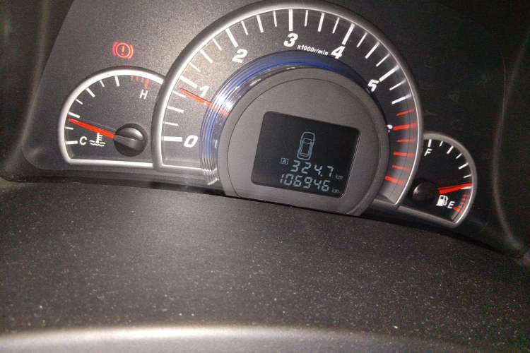 Used Great Wall C50 2012 1.5T Manual Fashion Edition Odometer Close Up