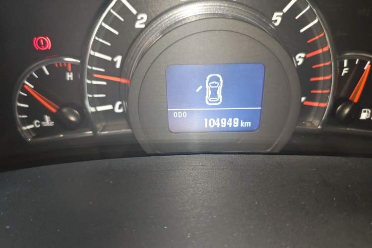 Used Great Wall C50 2013 1.5T Manual Fashion Edition Odometer Close Up