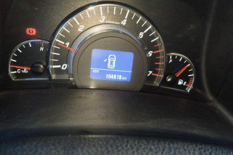 Used Great Wall C50 2013 1.5T Manual Fashion Edition Odometer Close Up
