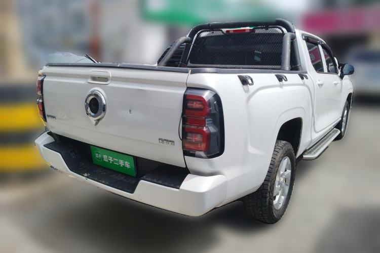 Used Great Wall King Kong Poer 2022 2.0T Manual Gasoline 4x4 Elite Version with Long & Flat Bed GW4C20B Rear Right 45 Deg