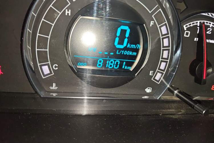 Used Great Wall M4 2012 1.5L Manual Luxury Version Odometer Close Up