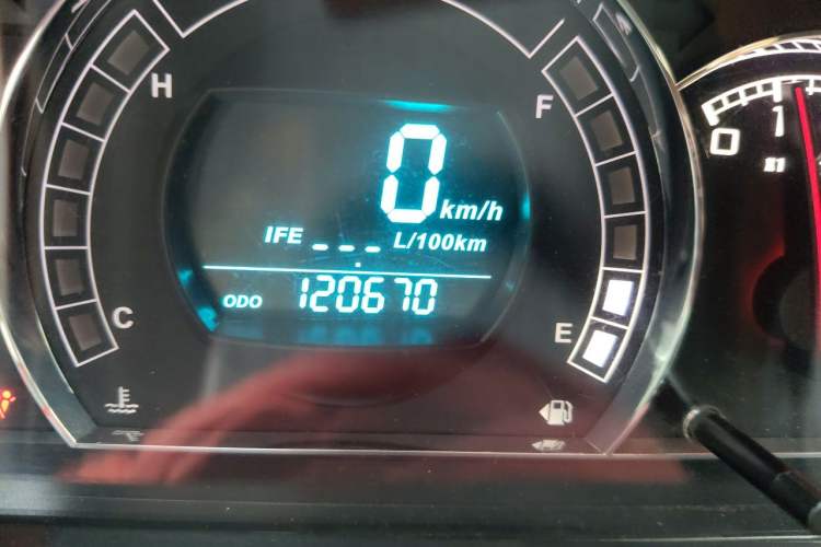 Used Great Wall M4 2014 1.5L Manual Comfort Model Odometer Close Up