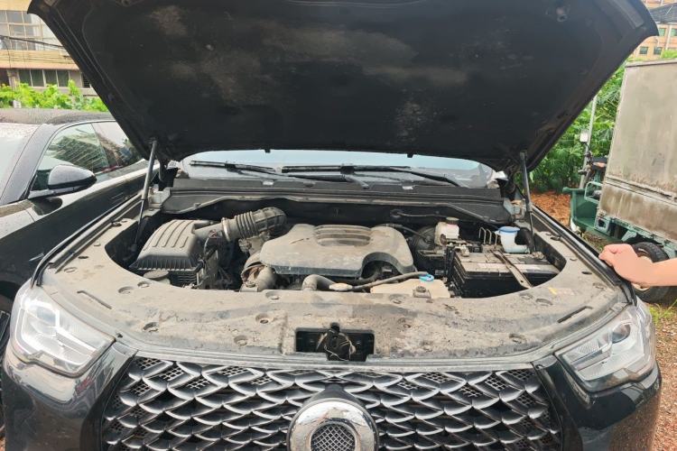 Used Great Wall Poer 2019 2.0T Commercial Version Manual Diesel 4x4 Navigation Type Long Bed GW4D20M Engine Bay