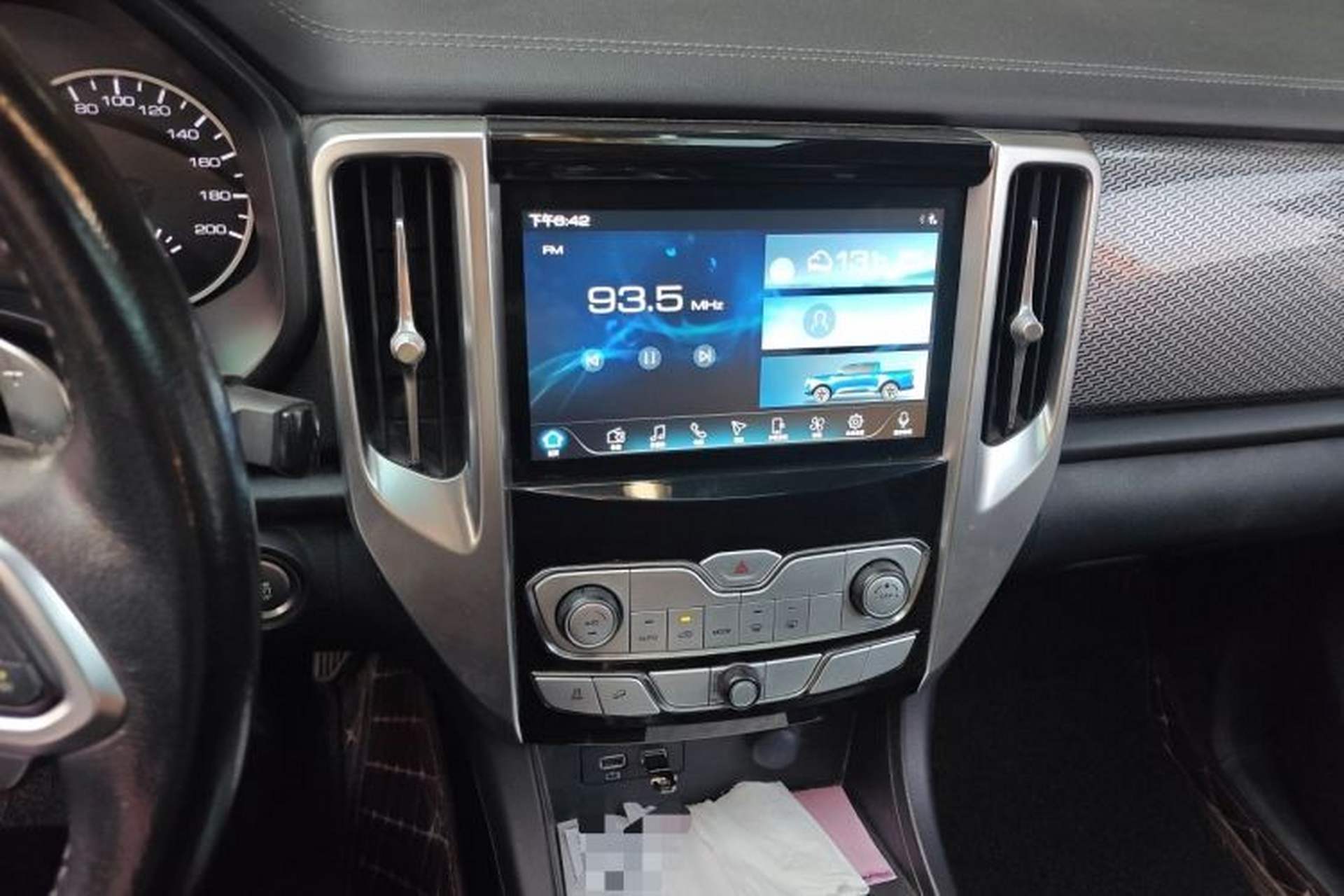 Used Great Wall Poer 2019 2.0T Automatic Gasoline Two-Wheel Drive Comfort Edition GW4C20B Audio And AC Panel