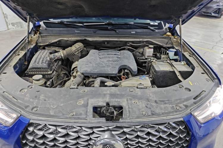 Used Great Wall Poer 2019 2.0T Commercial Version Manual Diesel Two-Wheel Drive Elite Long-Box GW4D20M Engine Bay