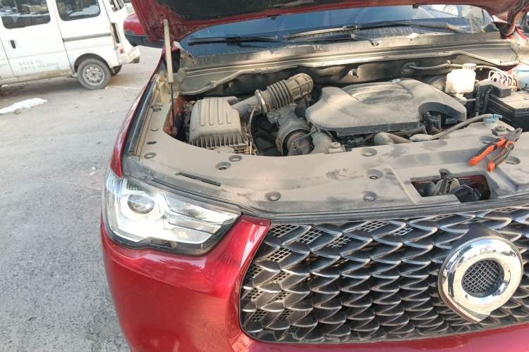 Used Great Wall Poer 2019 2.0T Commercial Version Manual Diesel Two-Wheel Drive Navigation Type Long Bed GW4D20M Engine Bay Right