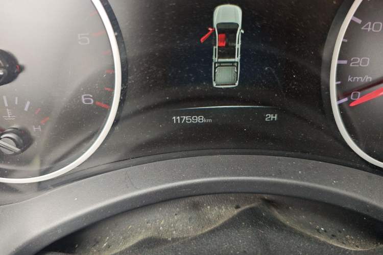 Used Great Wall Poer 2019 2.0T Commercial Version Manual Diesel 4x4 Elite Standard Box GW4D20M Odometer Close Up