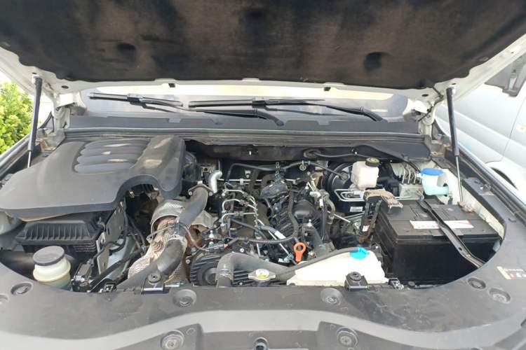 Used Great Wall Poer 2019 2.0T Commercial Version Manual Diesel 4x4 Navigation Type Long Bed GW4D20M Engine Bay