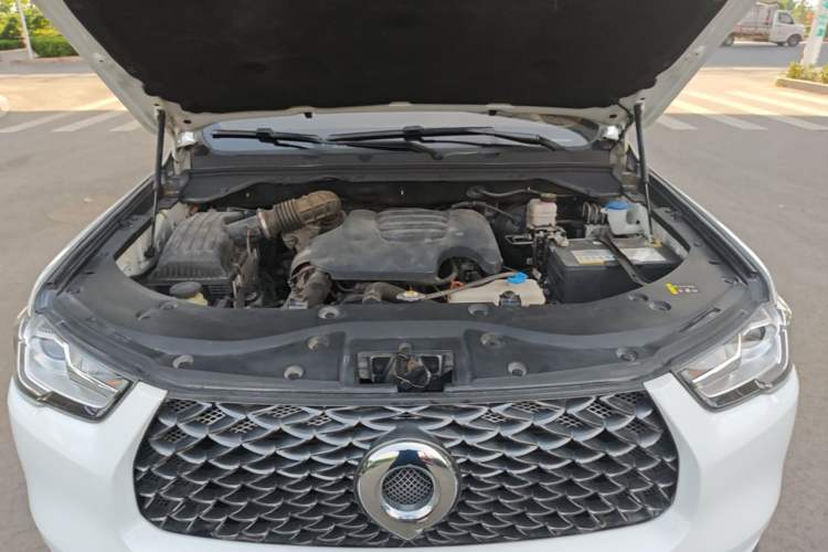 Used Great Wall Poer 2019 2.0T Commercial Version Manual Diesel Two-Wheel Drive Elite Long-Box GW4D20M Engine Bay