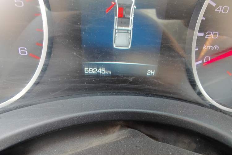Used Great Wall Poer 2019 2.0T Commercial Version Manual Diesel 4x4 Elite Long-Box GW4D20M Odometer Close Up
