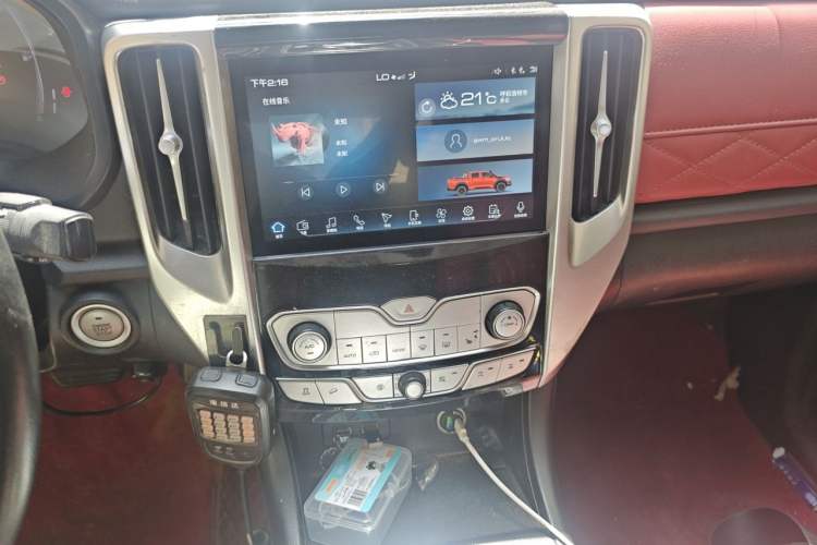 Used Great Wall Poer 2020 2.0T Off-Road Version Automatic Gasoline Four-Wheel Drive High-End Edition GW4C20B Audio And AC Panel