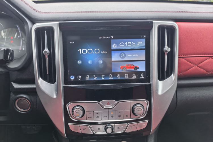 Used Great Wall Poer 2020 2.0T Off-Road Version Automatic Gasoline Four-Wheel Drive High-End Edition GW4C20B Audio And AC Panel