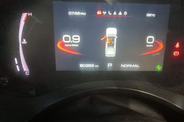 Used Great Wall Poer 2020 2.0T Off-Road Version Automatic Gasoline Four-Wheel Drive High-End Edition GW4C20B Odometer Close Up