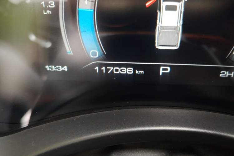 Used Great Wall Poer 2020 2.0T Off-Road Edition Automatic Diesel 4x4 High-End Version Towable Model GW4D20M Odometer Close Up