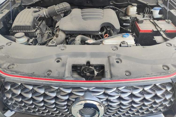 Used Great Wall Poer 2021 2.0T Commercial Version Automatic Diesel Two-Wheel Drive Navigation Type Long Bed – GW4D20M Engine Bay