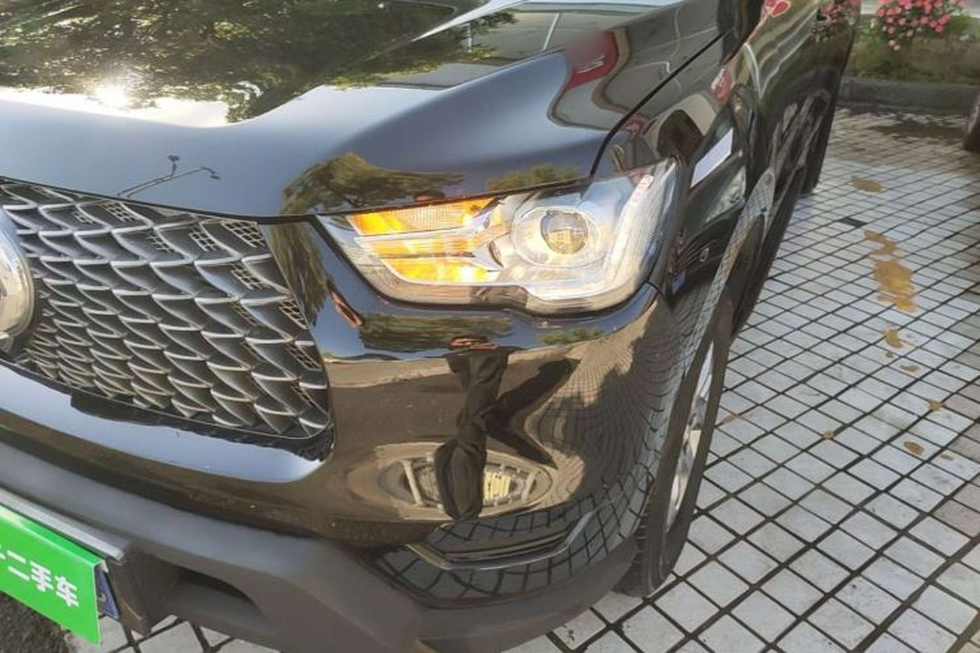 Used Great Wall Poer 2021 2.0T Commercial Version Automatic Diesel 4x4 Elite Long-Box GW4D20M Left Front Headlight