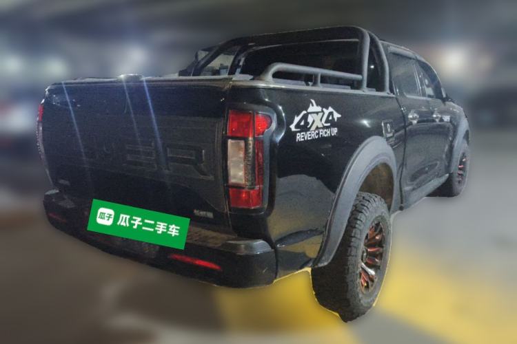 Used Great Wall Poer 2021 2.0T Commercial Version Automatic Diesel Two-Wheel Drive Elite Trim with Long Bed – GW4D20M Rear Right 45 Deg
