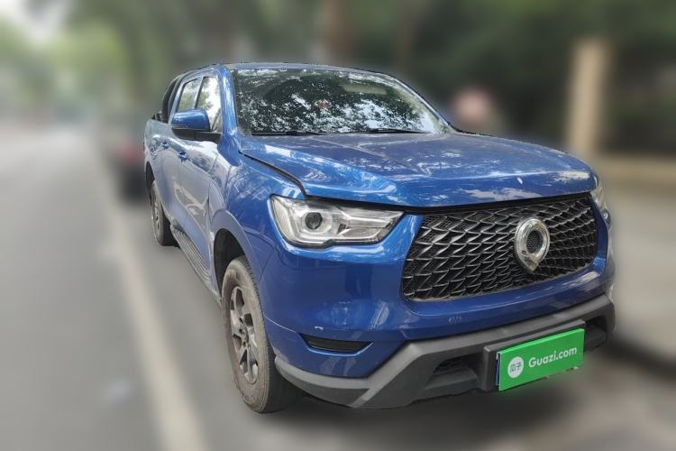Used Great Wall Poer 2021 2.0T Commercial Version Automatic Gasoline Two-Wheel Drive Elite Trim with Long Bed – GW4C20B Front Right 45 Deg