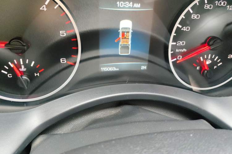 Used Great Wall Poer 2021 2.0T Commercial Version Manual Diesel 4x4 Elite Long-Box GW4D20M Odometer Close Up